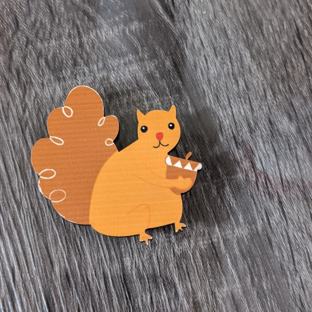 Little Wooden Set Of 10 Forest Animals Fox Turtle Bear Raccoons Squirrel Owls